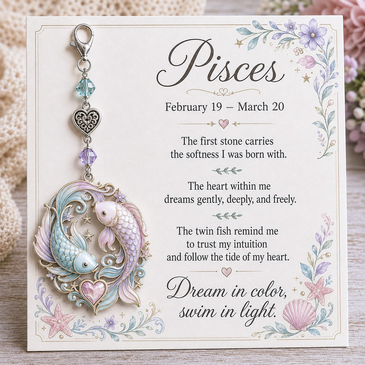 🎅 2026 Christmas Gift 49% Off--✨  Commemorative keychains and cards featuring the birthstones of the 12 zodiac signs