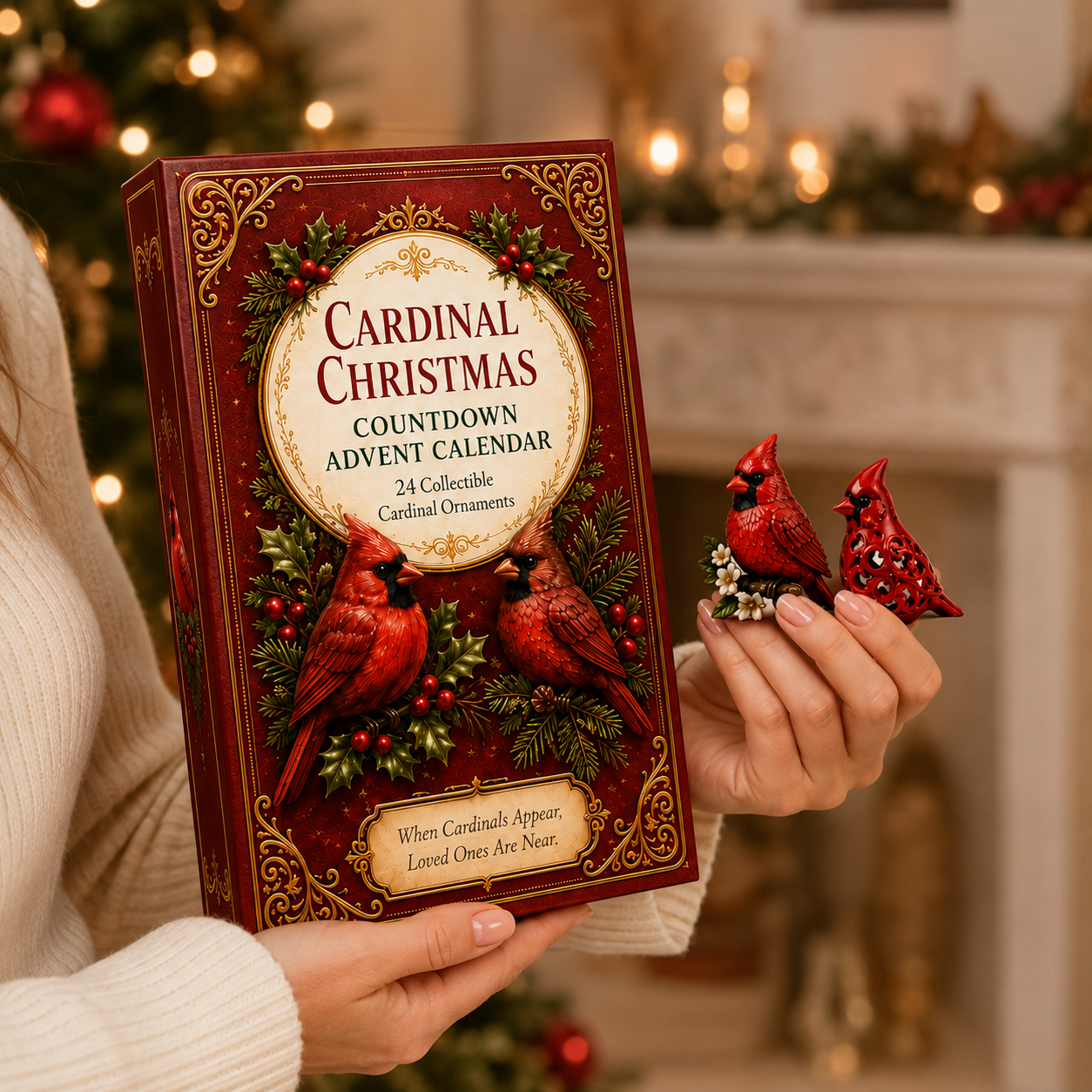 🔥Last Day 49% OFF - 🔥cardinal Christmas 24-Day Countdown Calendar