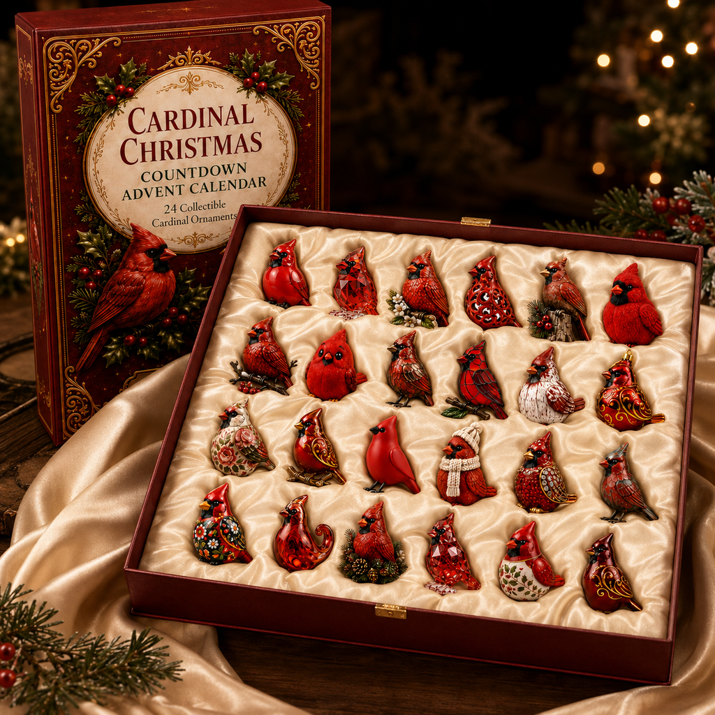 🔥Last Day 49% OFF - 🔥cardinal Christmas 24-Day Countdown Calendar