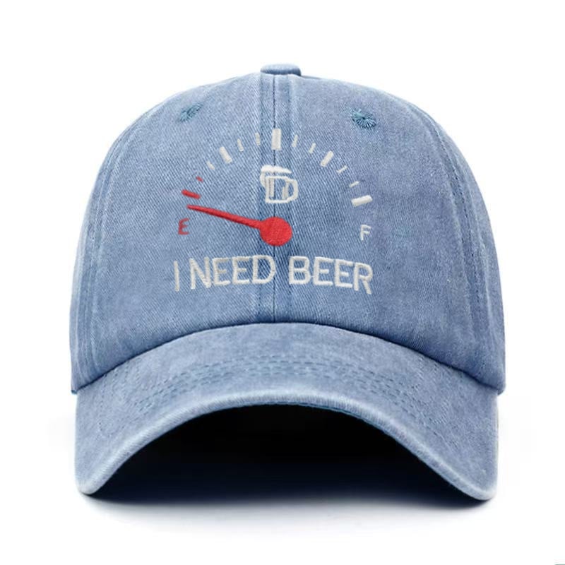 🔥LAST DAY 49% OFF - 🍺 'I NEED BEER' embroidered baseball cap – Unisex memorial cap🧢
