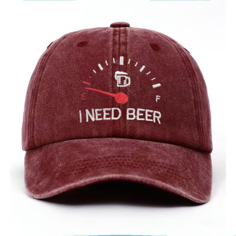 🔥LAST DAY 49% OFF - 🍺 'I NEED BEER' embroidered baseball cap – Unisex memorial cap🧢