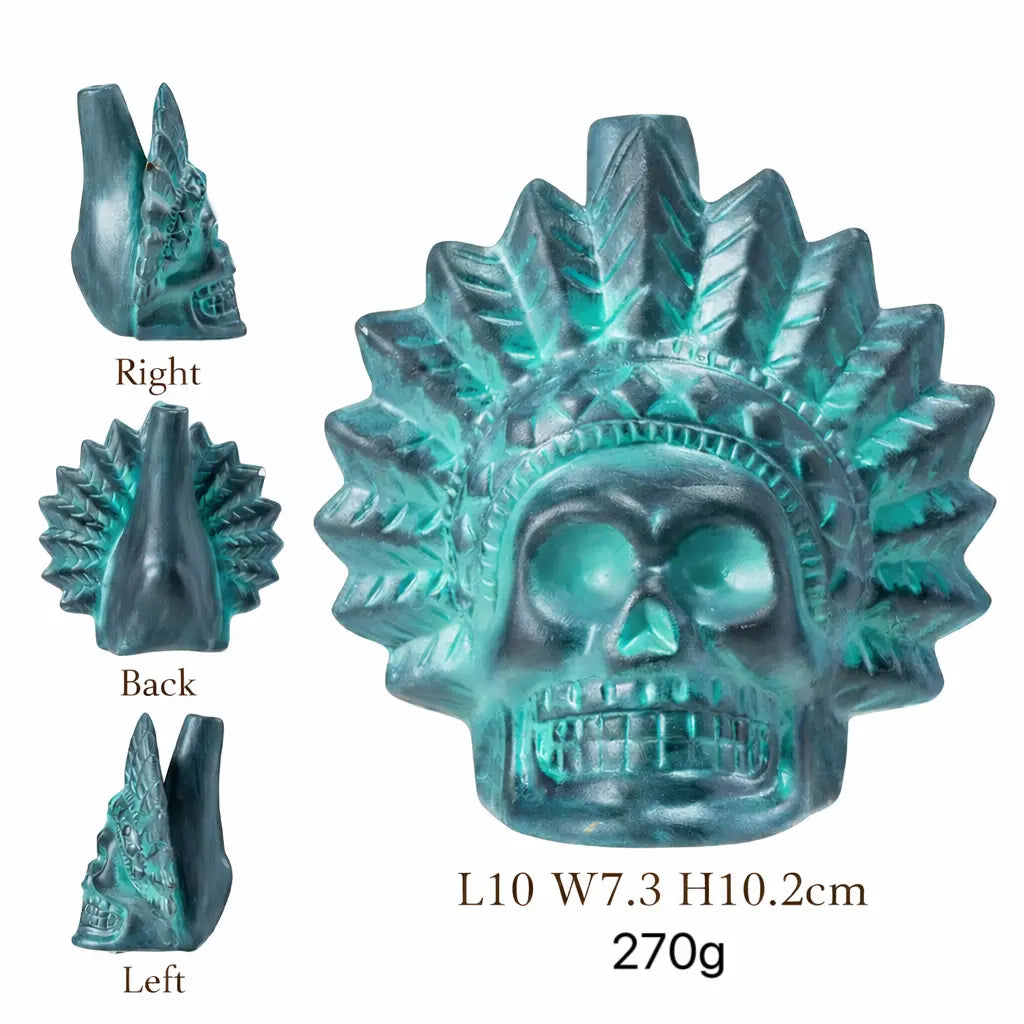 Aztec Death Whistle | Handmade Loud Authentic Clay Screaming Whistle with Bag