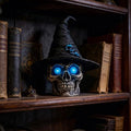 🎃 Glowing Witch Skull Decor