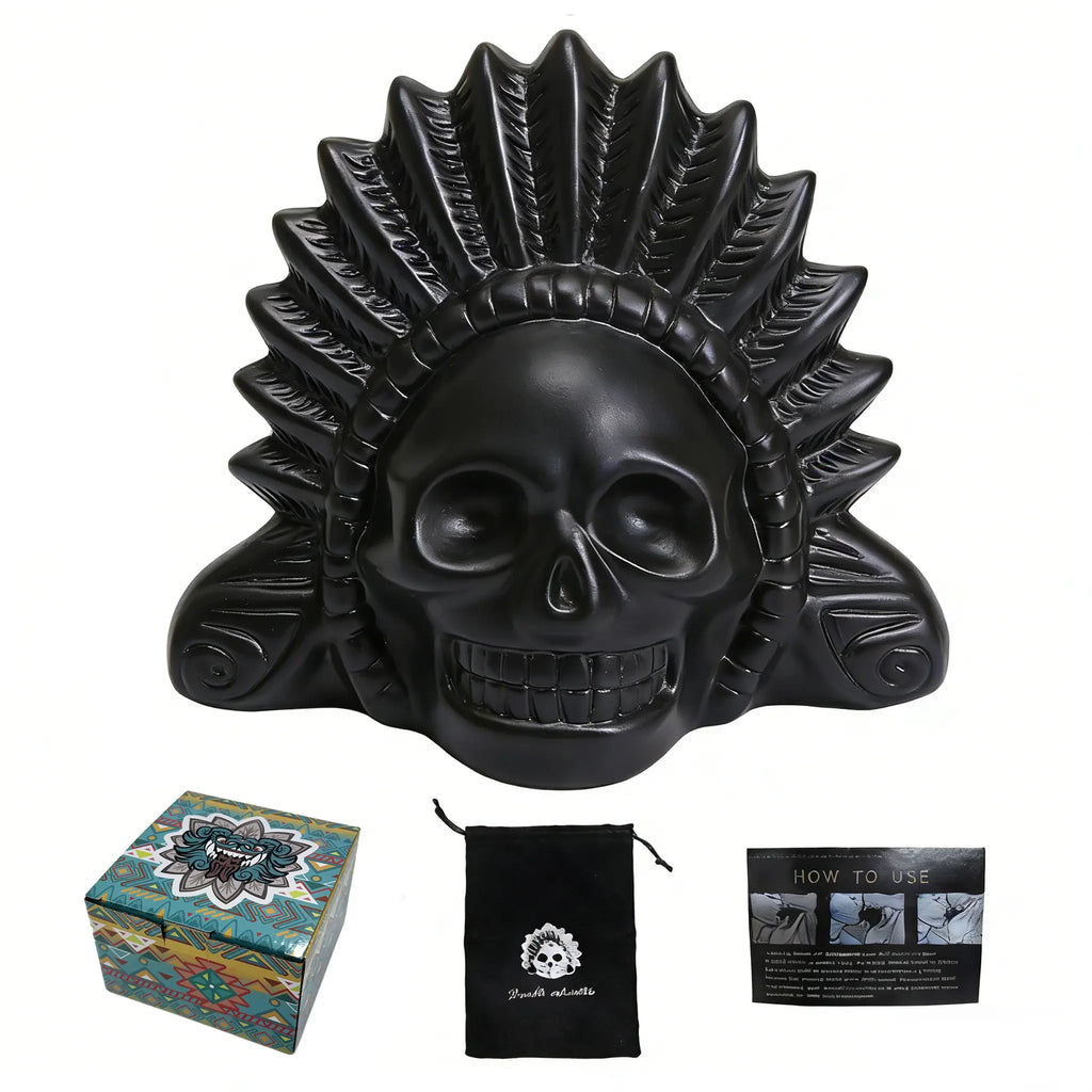 Aztec Death Whistle | Handmade Loud Authentic Clay Screaming Whistle with Bag