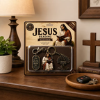 🔥LAST DAY 50% OFF - ✝Jesus Reading Keychain