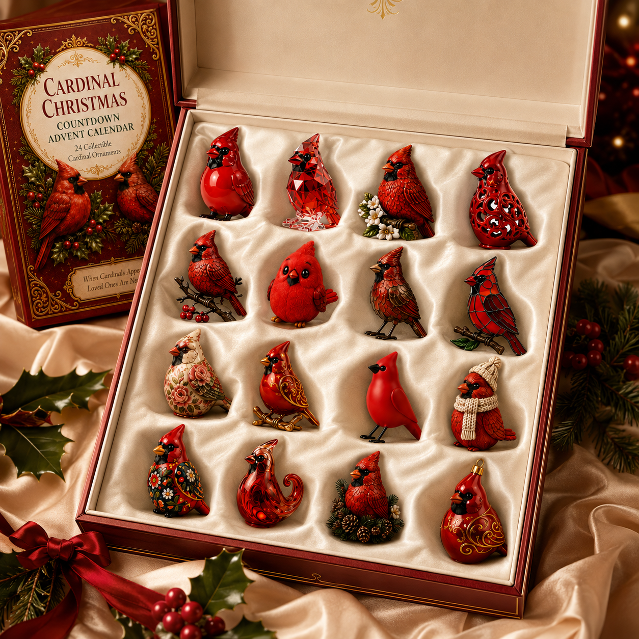 🔥Last Day 49% OFF - 🔥cardinal Christmas 24-Day Countdown Calendar