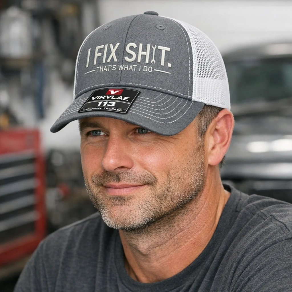 🔥LAST DAY 49% OFF🔥-🛠 I Fix Shit Trucker Hat – Funny Mechanic & Fixer Cap