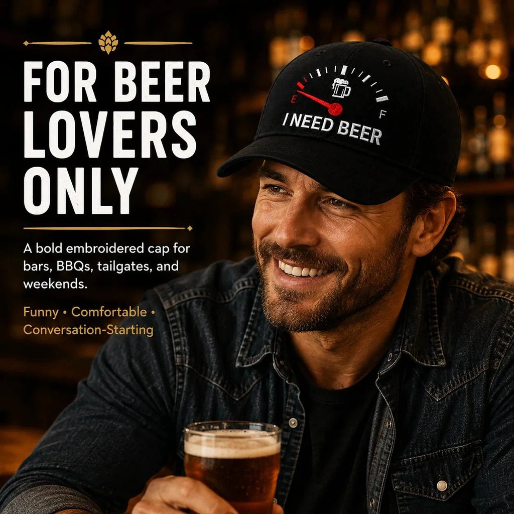 🔥LAST DAY 49% OFF - 🍺 'I NEED BEER' embroidered baseball cap – Unisex memorial cap🧢