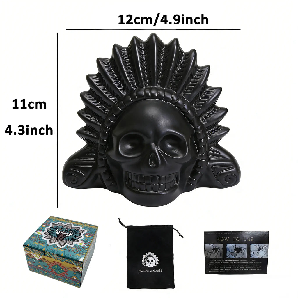 Aztec Death Whistle | Handmade Loud Authentic Clay Screaming Whistle with Bag
