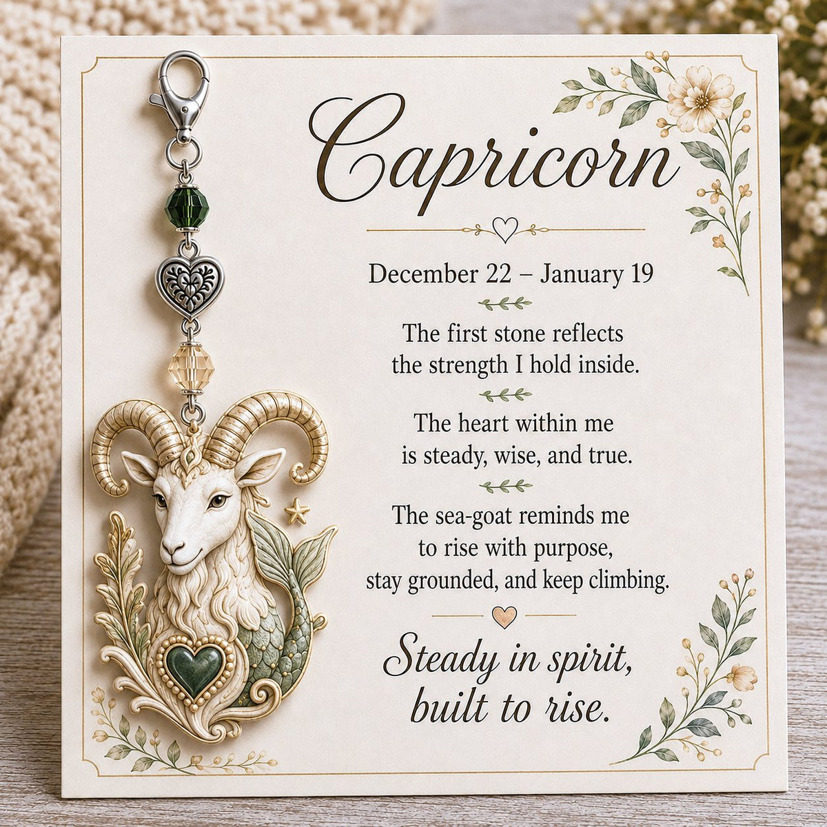 🎅 2026 Christmas Gift 49% Off--✨  Commemorative keychains and cards featuring the birthstones of the 12 zodiac signs