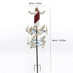The Divine Jesus & Holy Dove Garden Wind Spinner
