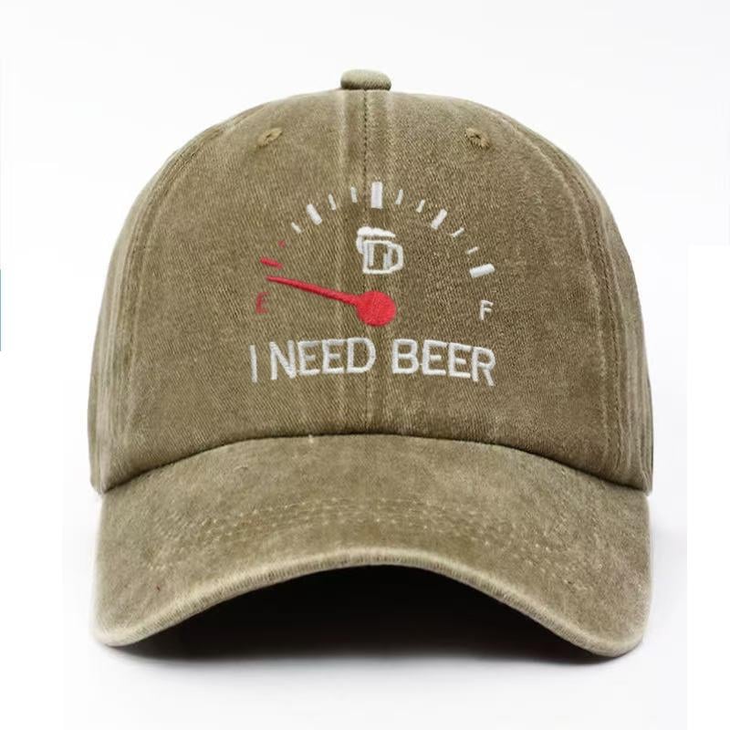 🔥LAST DAY 49% OFF - 🍺 'I NEED BEER' embroidered baseball cap – Unisex memorial cap🧢